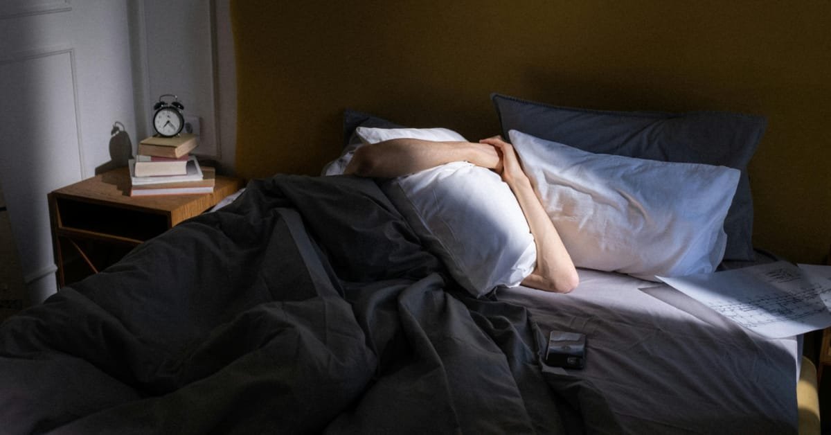 Man finding difficult to sleep after 40 years of age